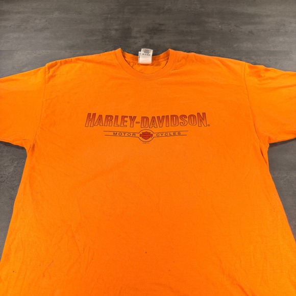 Harley-Davidson Other - Vintage Harley-Davidson T-Shirt Mens XL Orange Alamo City San Antonio Texas USA